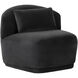 Soraya Shadow Grey Swivel Armless Chair, Swivel